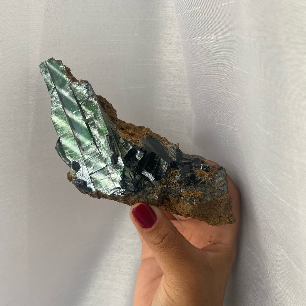 ✨SOLD✨🫑RARE BRAZILIAN VIVIANITE💚